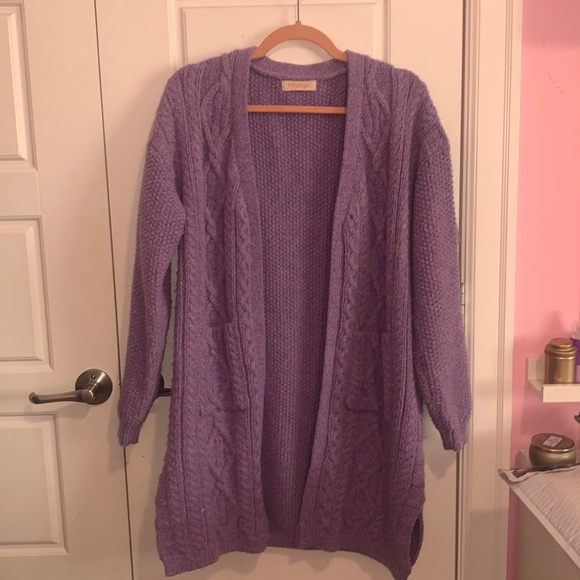 Chunky Purple cardigan - Picture 1 of 3